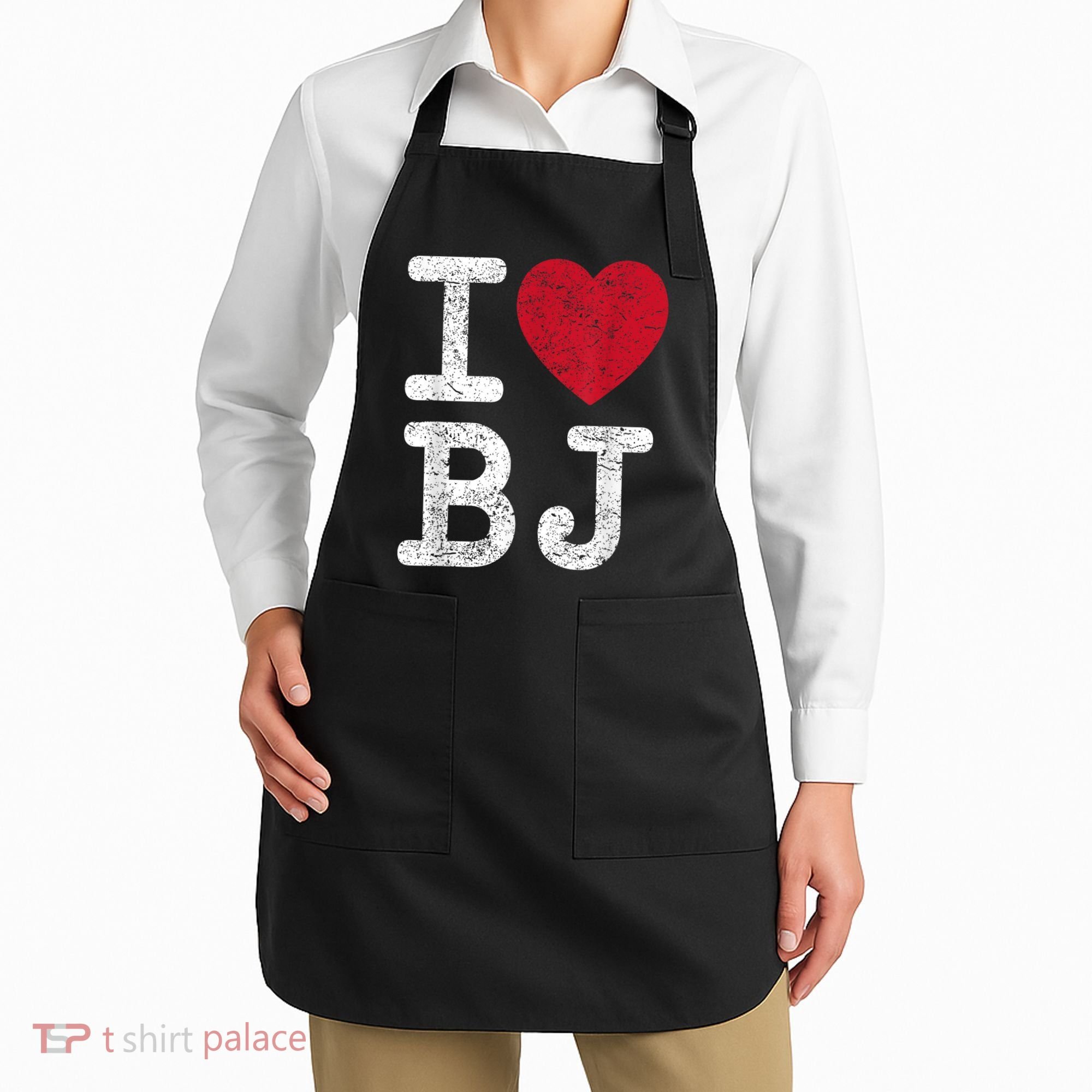 I Love Bj Beijing China Bj Apron