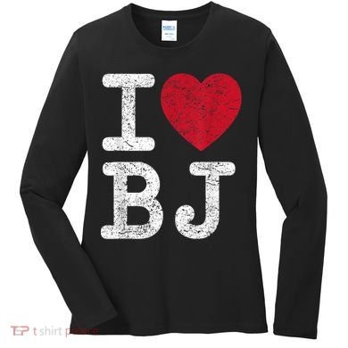I Love Bj Beijing China Bj Women's Long Sleeve Shirt
