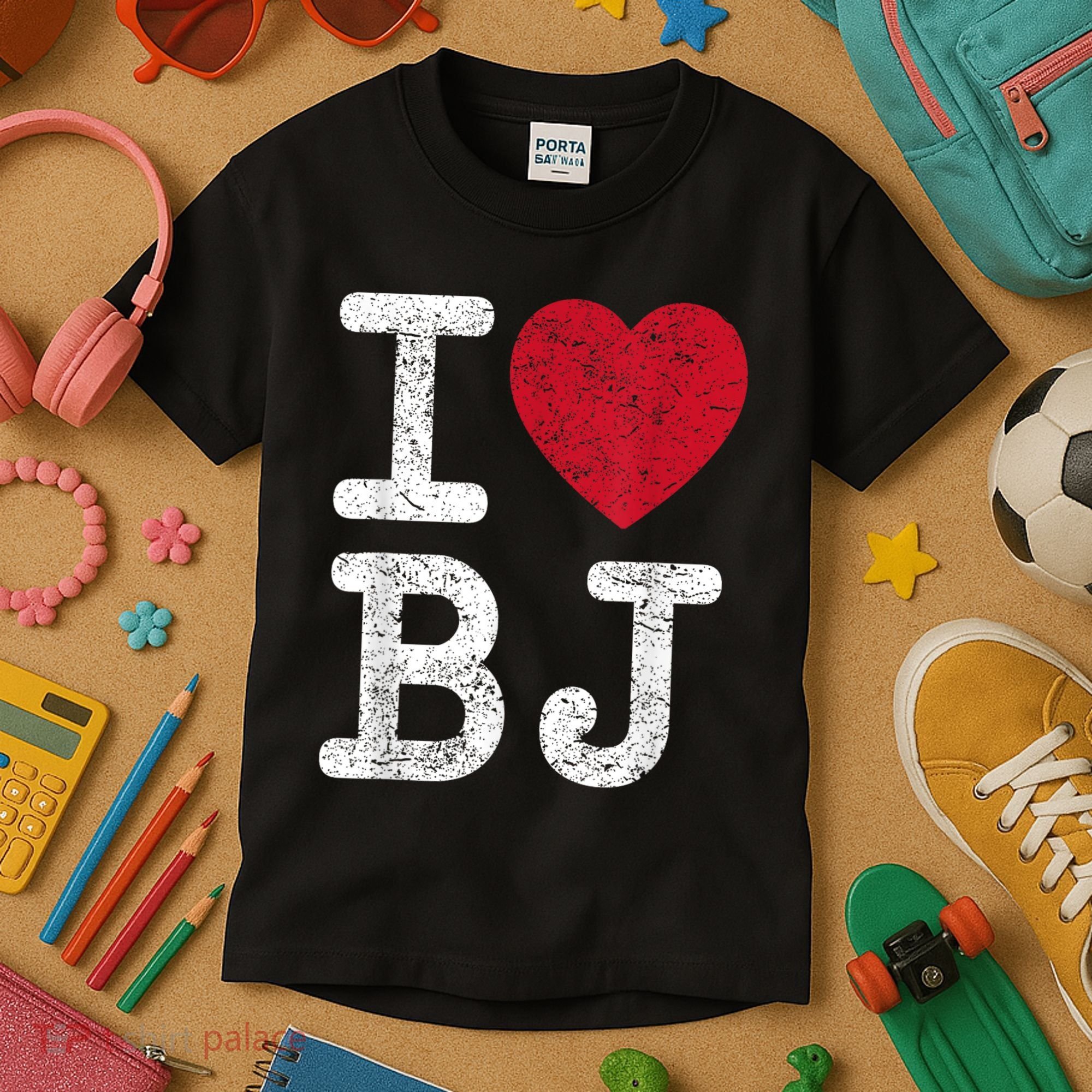 I Love Bj Beijing China Bj Kids T-Shirt