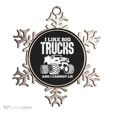 I Like Big Trucks And I Cannot Lie Funny Monster Truck Great Gift Ornament