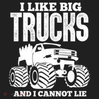 I Like Big Trucks And I Cannot Lie Funny Monster Truck Great Gift Golf Towel thumb 3