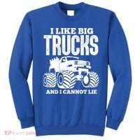 I Like Big Trucks And I Cannot Lie Funny Monster Truck Great Gift Sweatshirt thumb 0