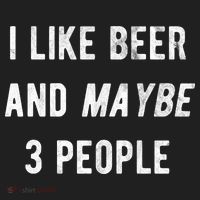 I Like Beer And Maybe 3 People Beanie thumb 2