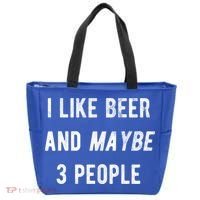 I Like Beer And Maybe 3 People Tote Bag thumb 0