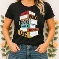 I Like Big Books And I Cannot Lie Librarian Book Reader Women's T-Shirt thumb 2