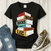 I Like Big Books And I Cannot Lie Librarian Book Reader Women's T-Shirt thumb 3