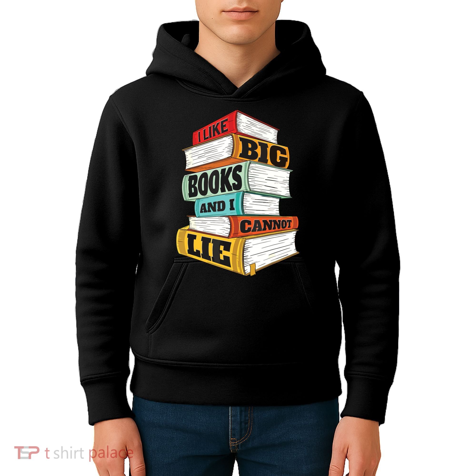 I Like Big Books And I Cannot Lie Librarian Book Reader Kids Hoodie