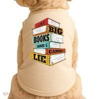 I Like Big Books And I Cannot Lie Librarian Book Reader Doggie Tank thumb 0