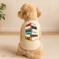 I Like Big Books And I Cannot Lie Librarian Book Reader Doggie Tank thumb 2