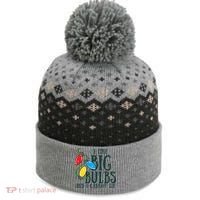 I Like Big Bulbs And I Cannot Lie Funny Christmas Gift The Baniff Cuffed Pom Beanie thumb 0