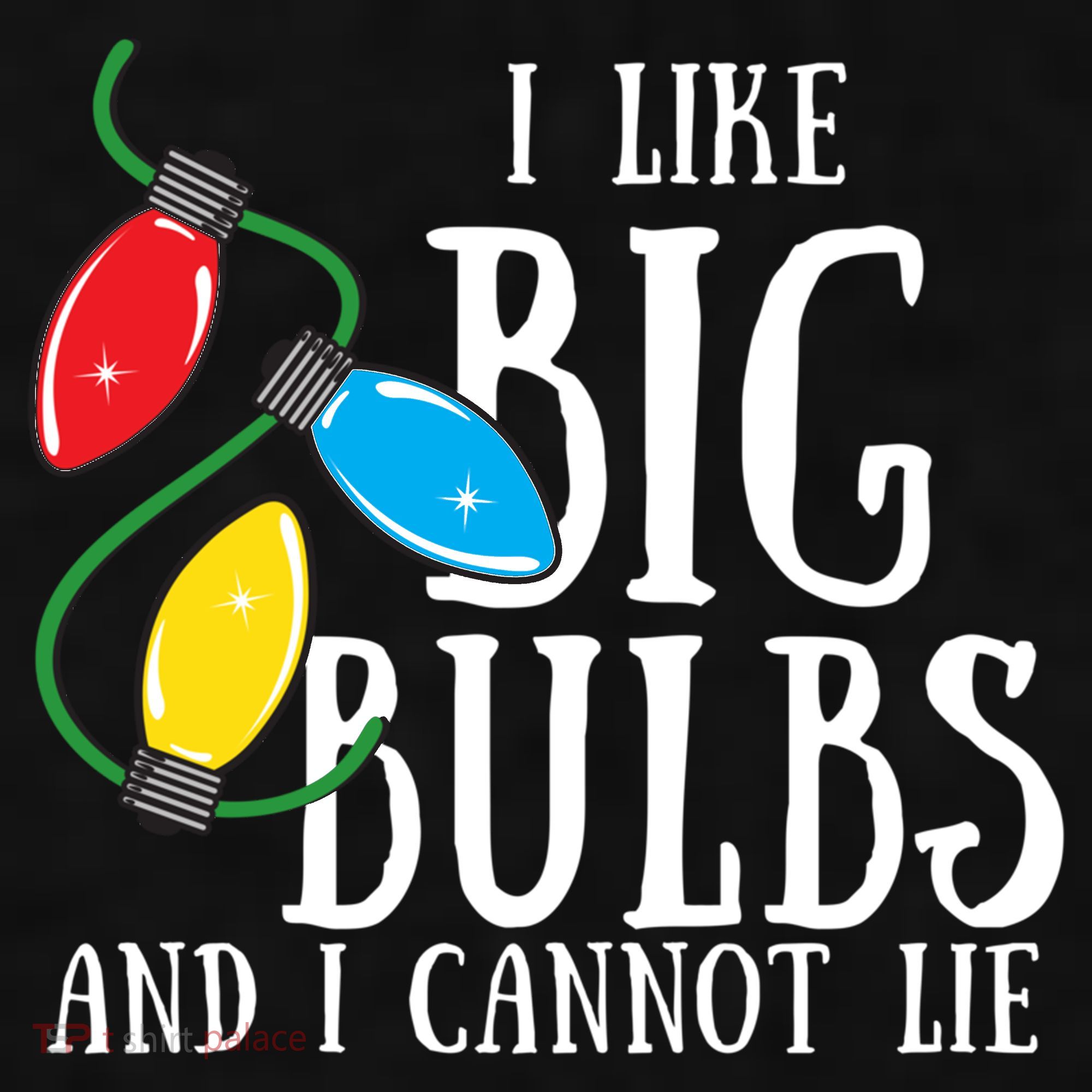 I Like Big Bulbs And I Cannot Lie Funny Christmas Gift Ladies PosiCharge Tri-Blend Wicking Tank