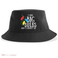 I Like Big Bulbs And I Cannot Lie Funny Christmas Gift Sustainable Bucket Hat thumb 0
