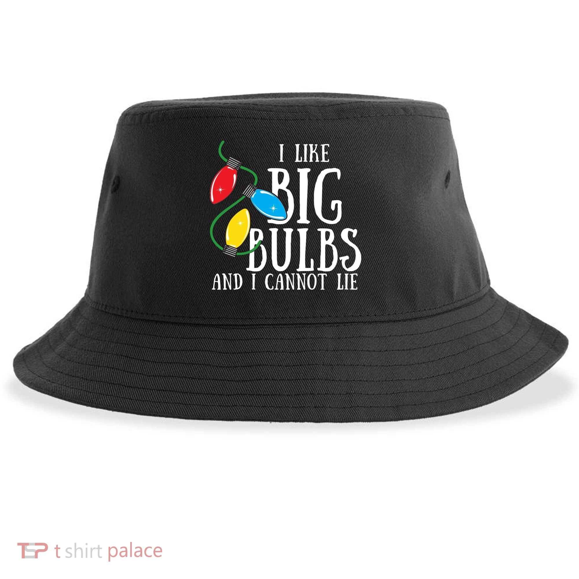 I Like Big Bulbs And I Cannot Lie Funny Christmas Gift Sustainable Bucket Hat