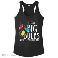 I Like Big Bulbs And I Cannot Lie Funny Christmas Gift Ladies PosiCharge Competitor Racerback Tank thumb 0