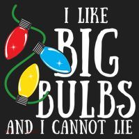 I Like Big Bulbs And I Cannot Lie Funny Christmas Gift Plastic Christmas Ball Ornament thumb 1