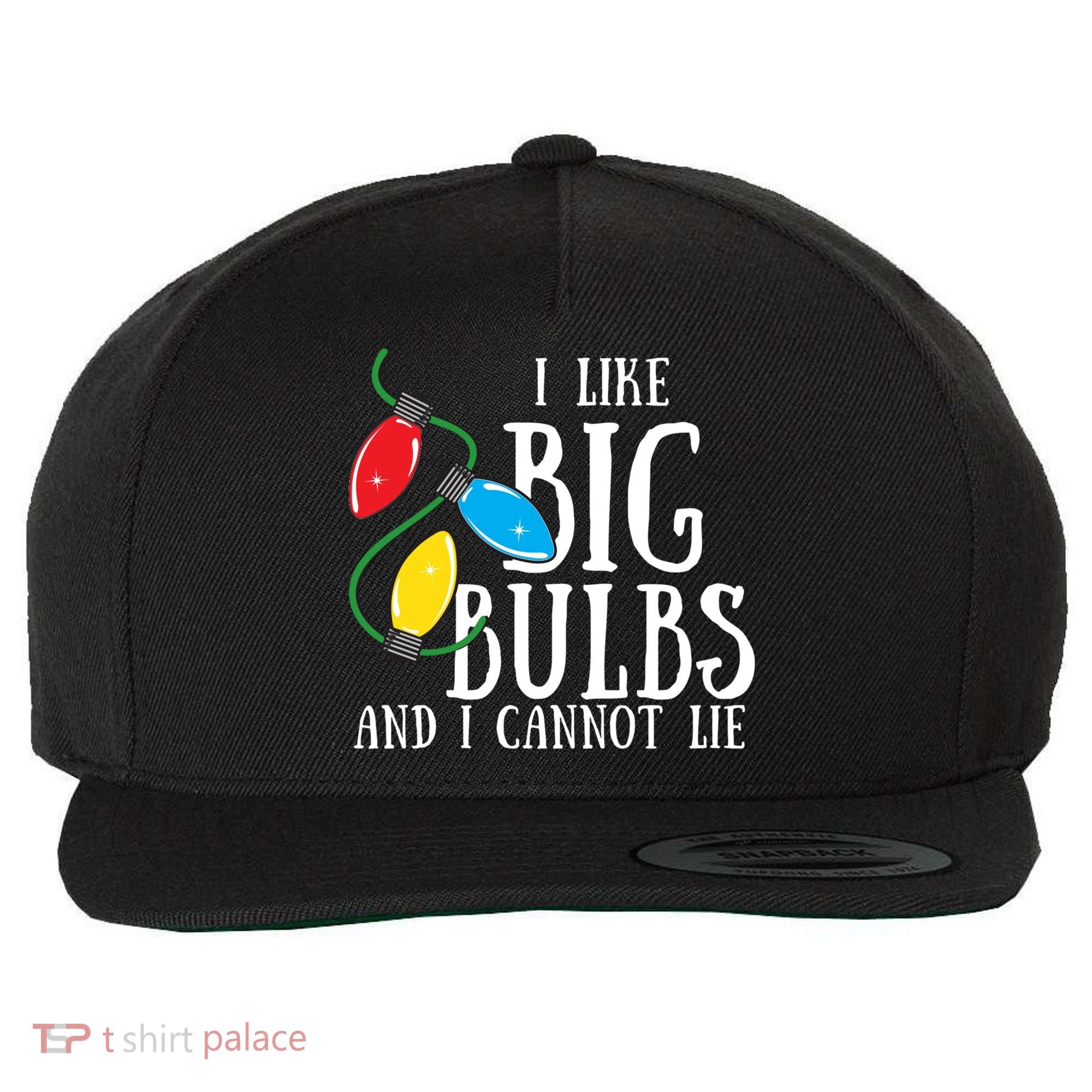 I Like Big Bulbs And I Cannot Lie Funny Christmas Gift Wool Snapback Cap