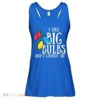 I Like Big Bulbs And I Cannot Lie Funny Christmas Gift Ladies Essential Flowy Tank thumb 0
