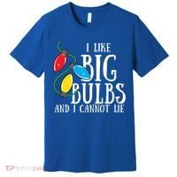 I Like Big Bulbs And I Cannot Lie Funny Christmas Gift Premium T-Shirt thumb 0