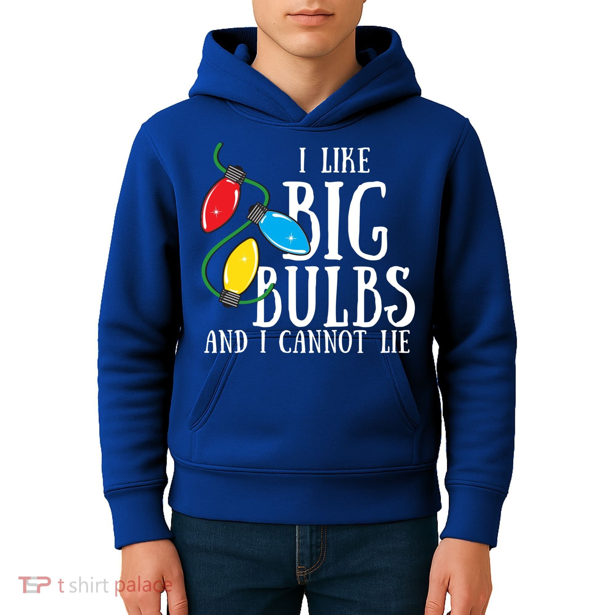 I Like Big Bulbs And I Cannot Lie Funny Christmas Gift Kids Hoodie