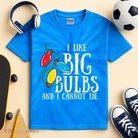 I Like Big Bulbs And I Cannot Lie Funny Christmas Gift Kids Tie-Dye T-Shirt thumb 2