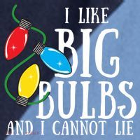 I Like Big Bulbs And I Cannot Lie Funny Christmas Gift Raglan Baseball Sleeve Shirt thumb 2