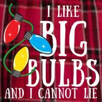 I Like Big Bulbs And I Cannot Lie Funny Christmas Gift Men's Flannel Plaid Pajama Pants thumb 2