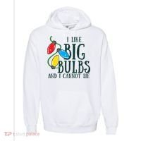 I Like Big Bulbs And I Cannot Lie Funny Christmas Gift Comfort Colors Garment-Dyed Hooded Sweatshirt thumb 0