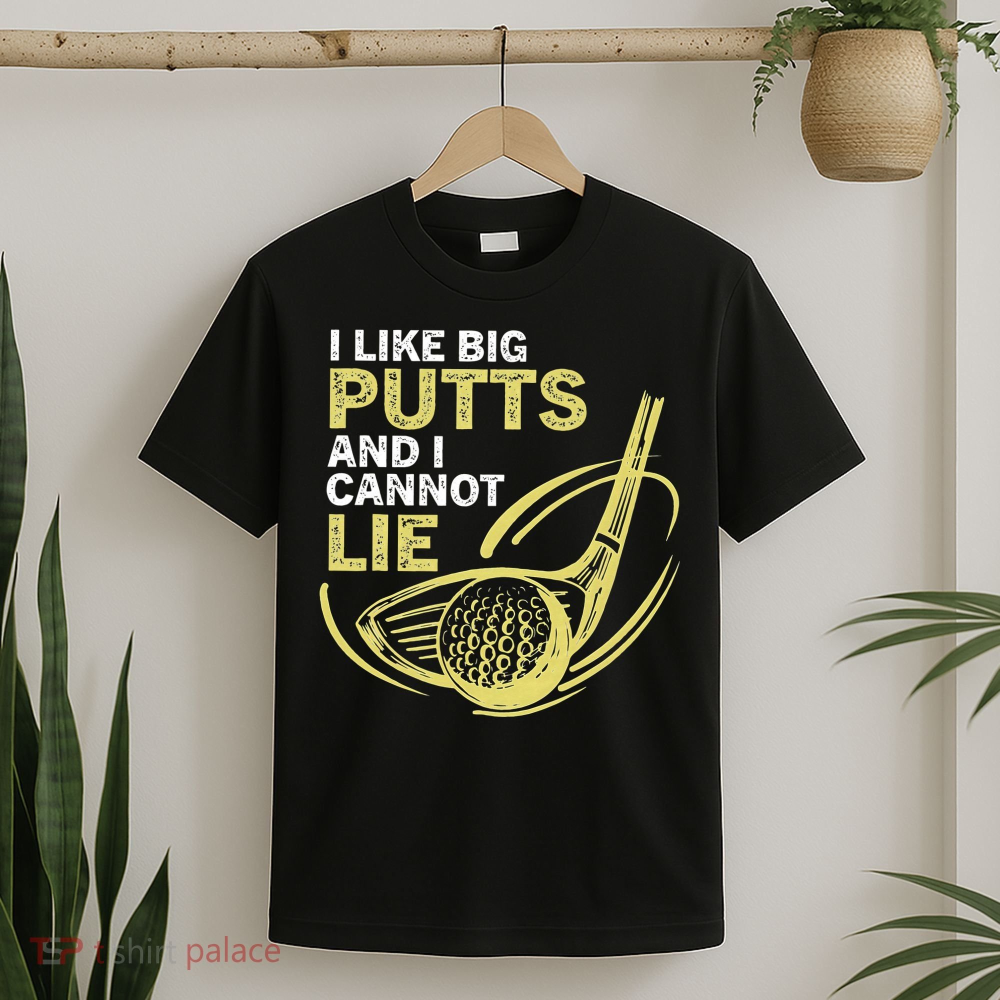 I Like Big Putts And I Cannot Lie Vintage Saying Golf T-Shirt