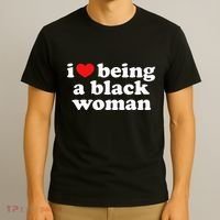 I Love Being Black Woman I Heart Being Black Woman T-Shirt thumb 3