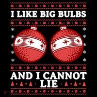 I Like Big Bulbs And I Cannot Lie Ugly Christmas Sweater Gift Women's Hoodie thumb 2