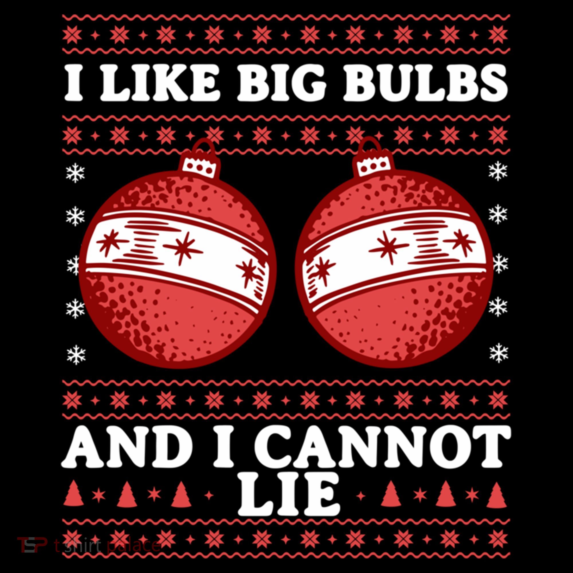I Like Big Bulbs And I Cannot Lie Ugly Christmas Sweater Gift Women's Hoodie