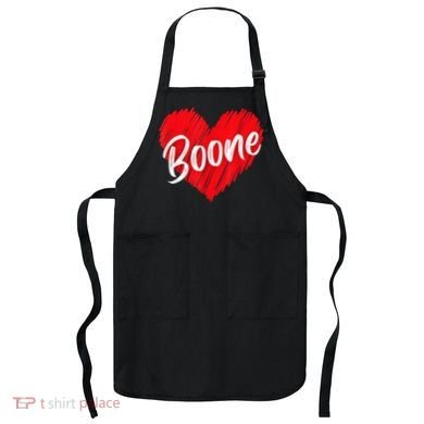 I Love Boone Heart Personalized Name Boone Apron