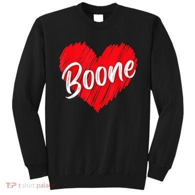 I Love Boone Heart Personalized Name Boone Sweatshirt