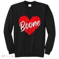I Love Boone Heart Personalized Name Boone Sweatshirt thumb 0