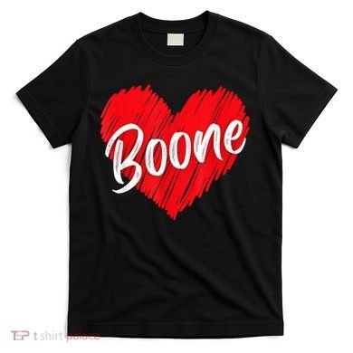 I Love Boone Heart Personalized Name Boone T-Shirt