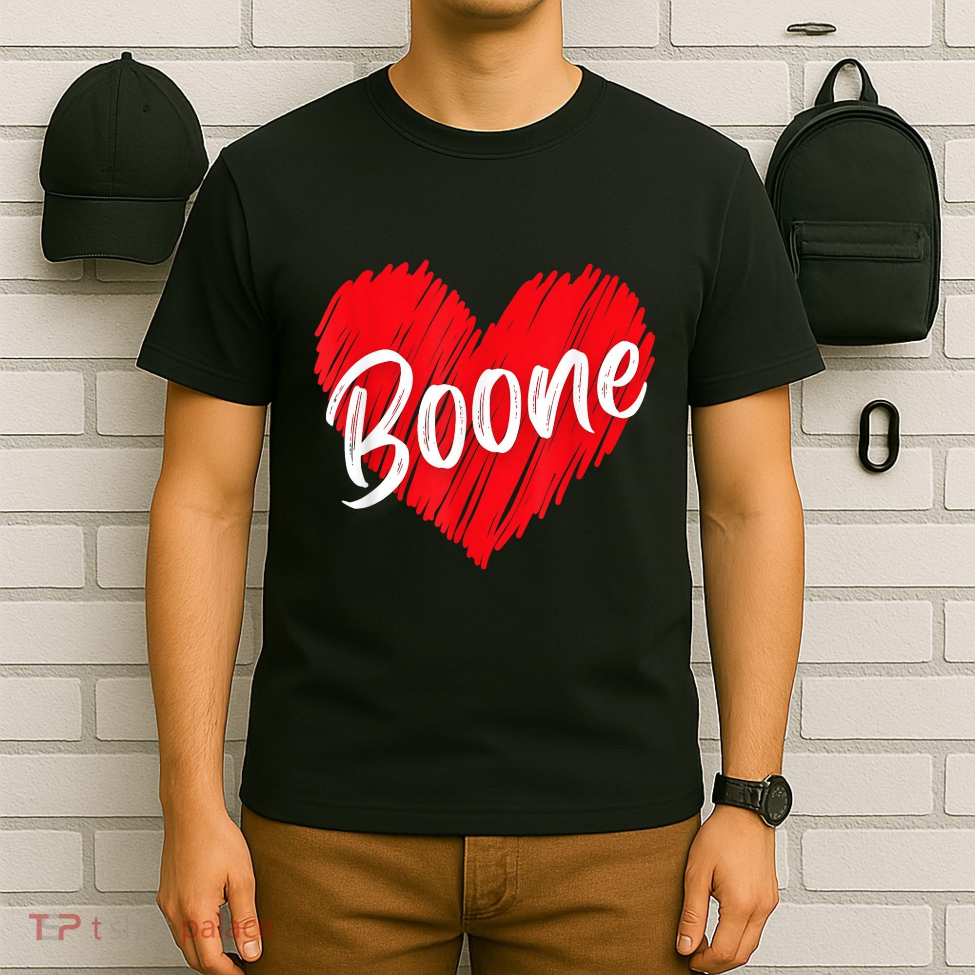 I Love Boone Heart Personalized Name Boone T-Shirt