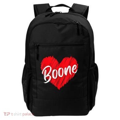I Love Boone Heart Personalized Name Boone Backpack