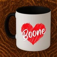 I Love Boone Heart Personalized Name Boone Coffee Mug thumb 2