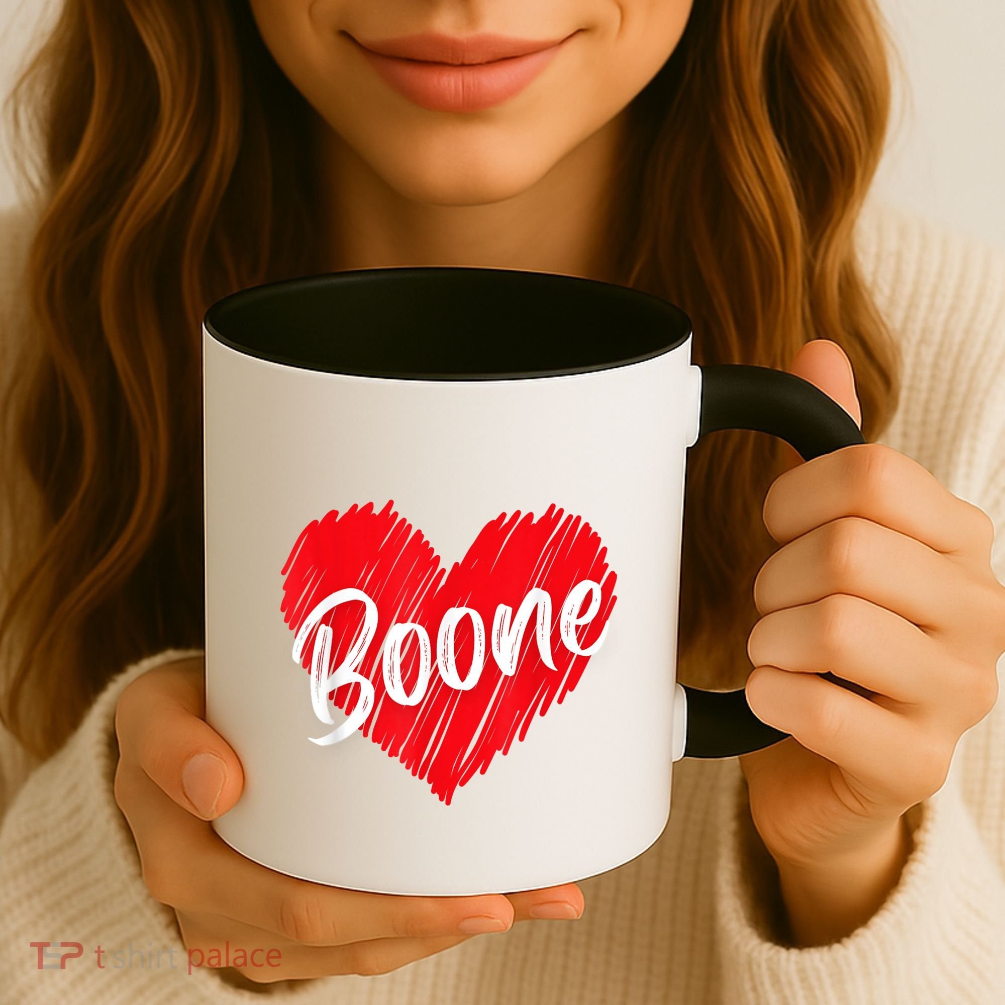 I Love Boone Heart Personalized Name Boone Coffee Mug