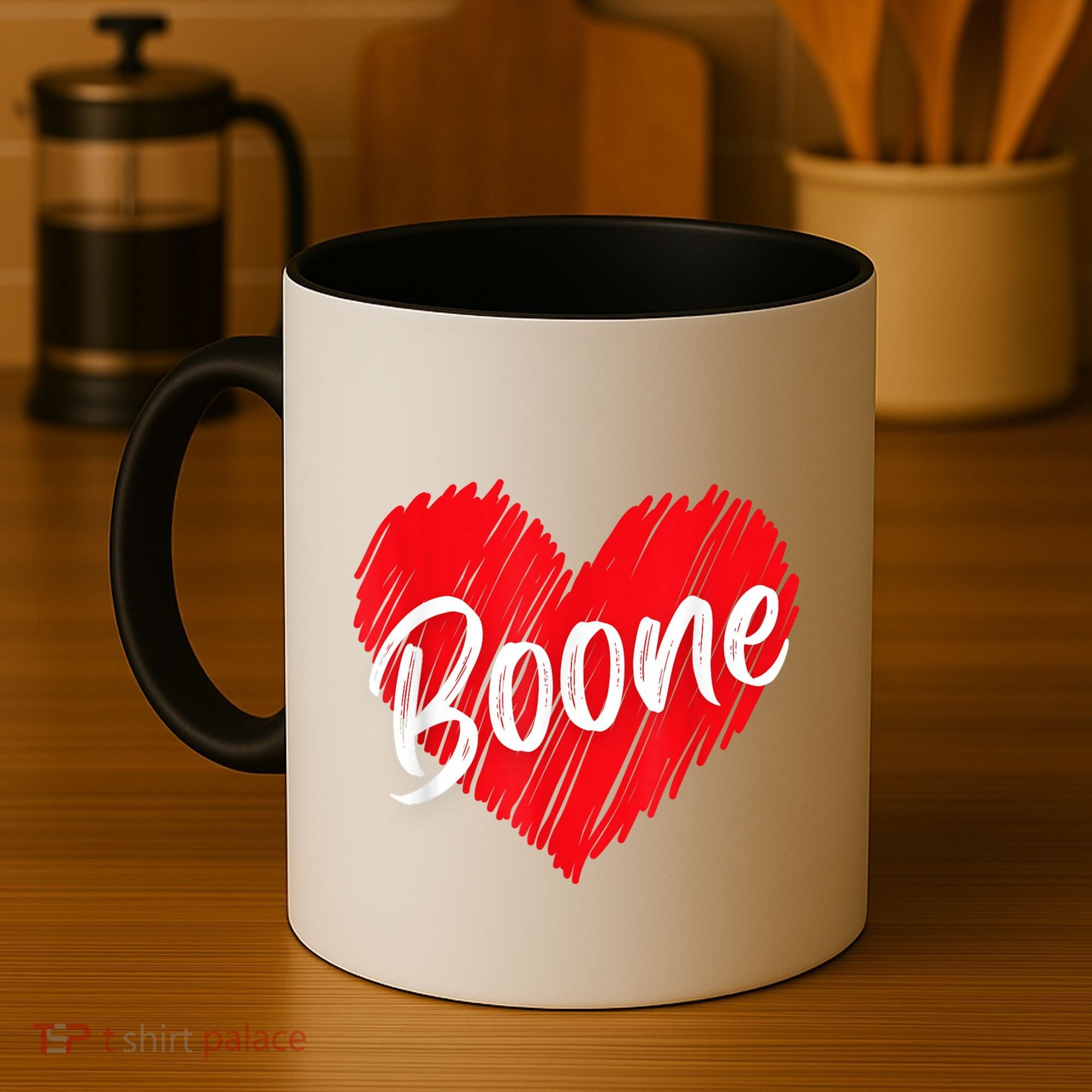I Love Boone Heart Personalized Name Boone Coffee Mug