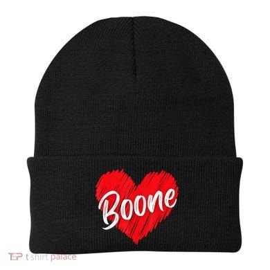 I Love Boone Heart Personalized Name Boone Beanie