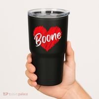 I Love Boone Heart Personalized Name Boone Tumbler thumb 2