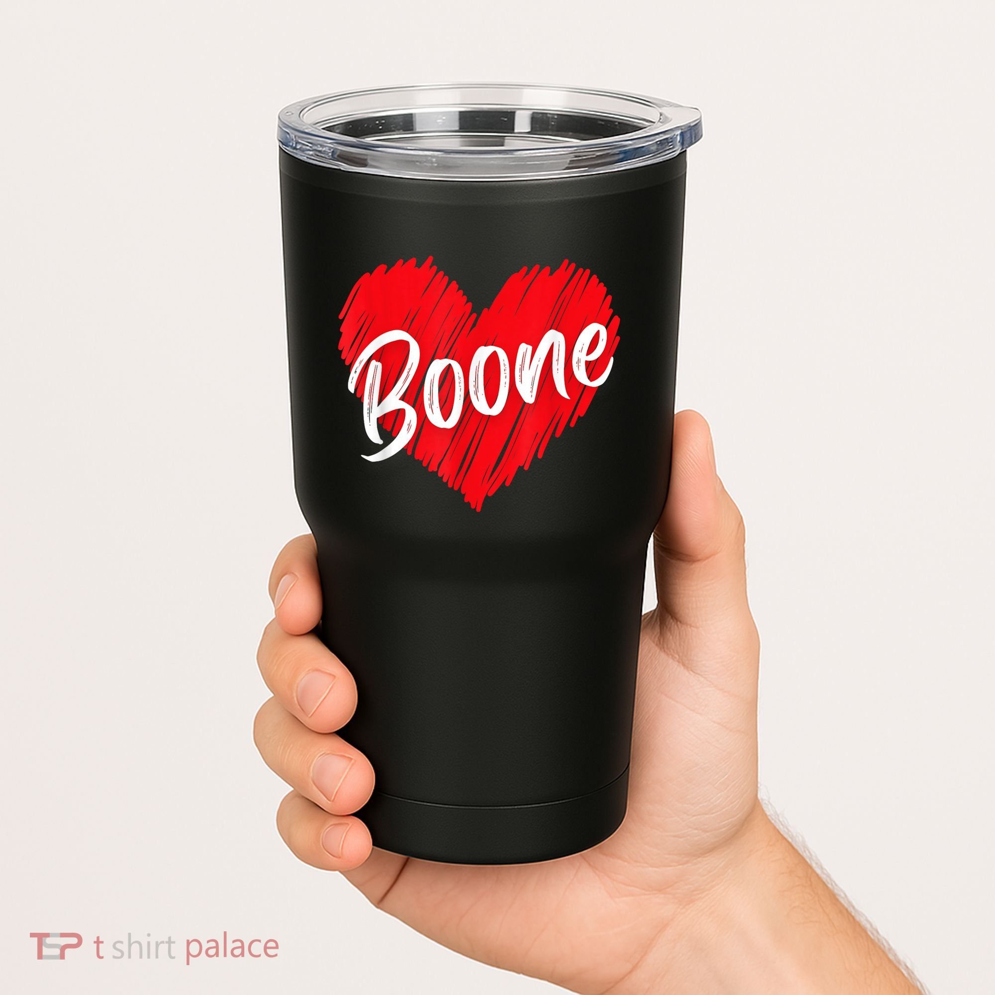 I Love Boone Heart Personalized Name Boone Tumbler
