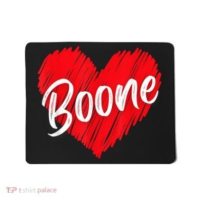 I Love Boone Heart Personalized Name Boone Mousepad