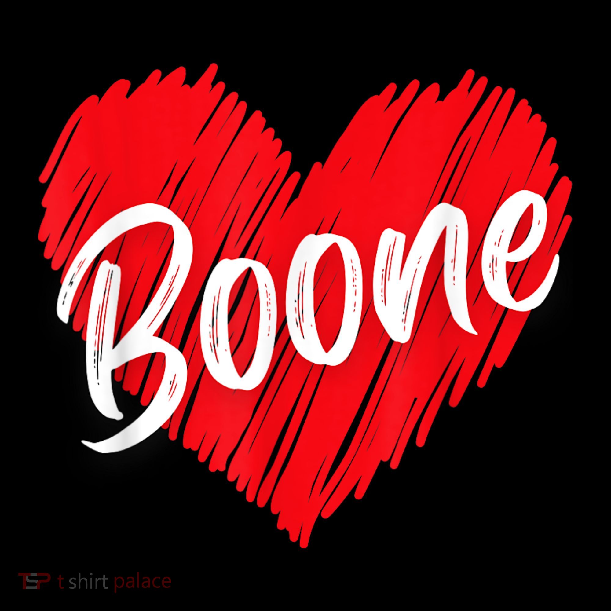 I Love Boone Heart Personalized Name Boone Mousepad