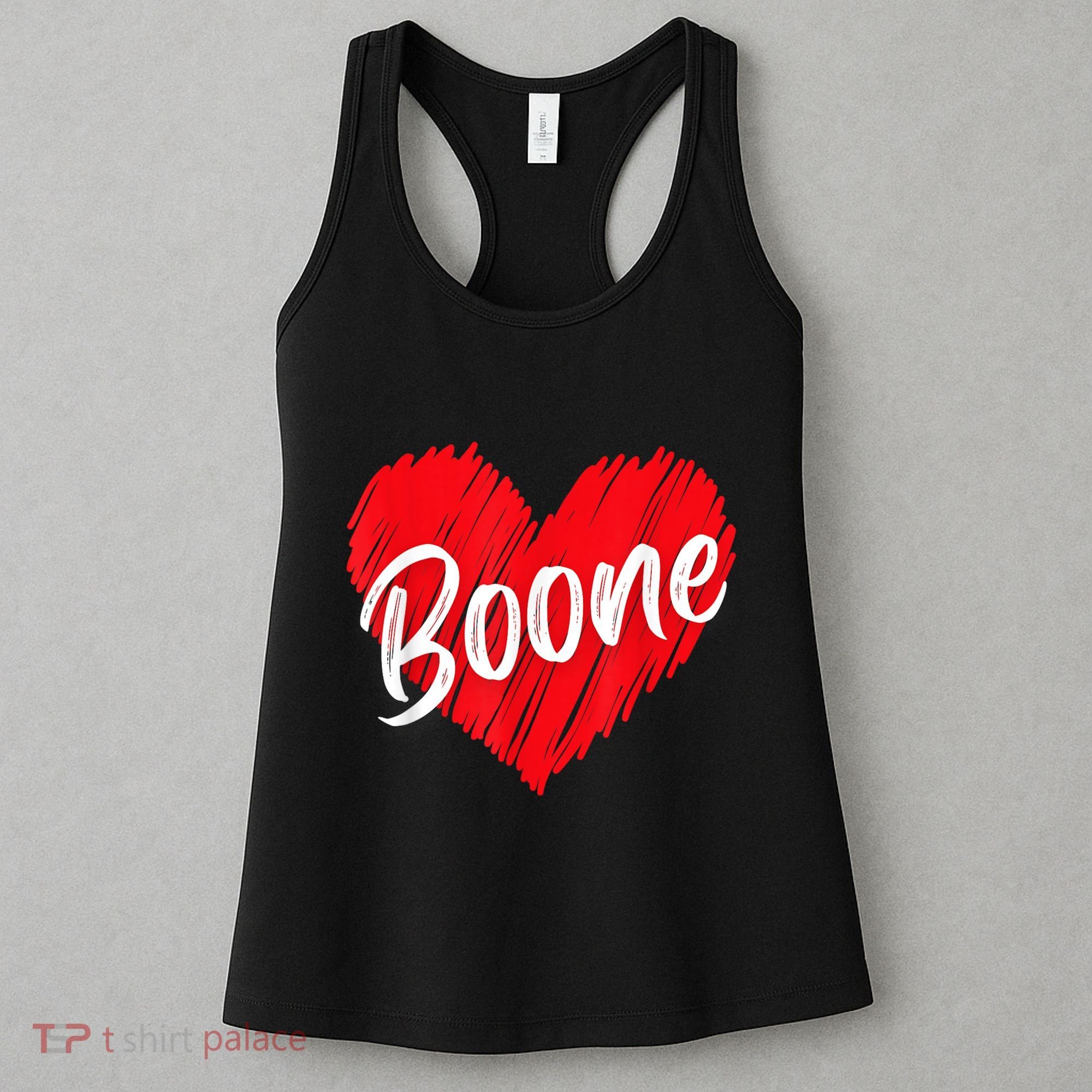 I Love Boone Heart Personalized Name Boone Women's Tank Top