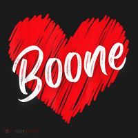 I Love Boone Heart Personalized Name Boone Baby Bodysuit thumb 2