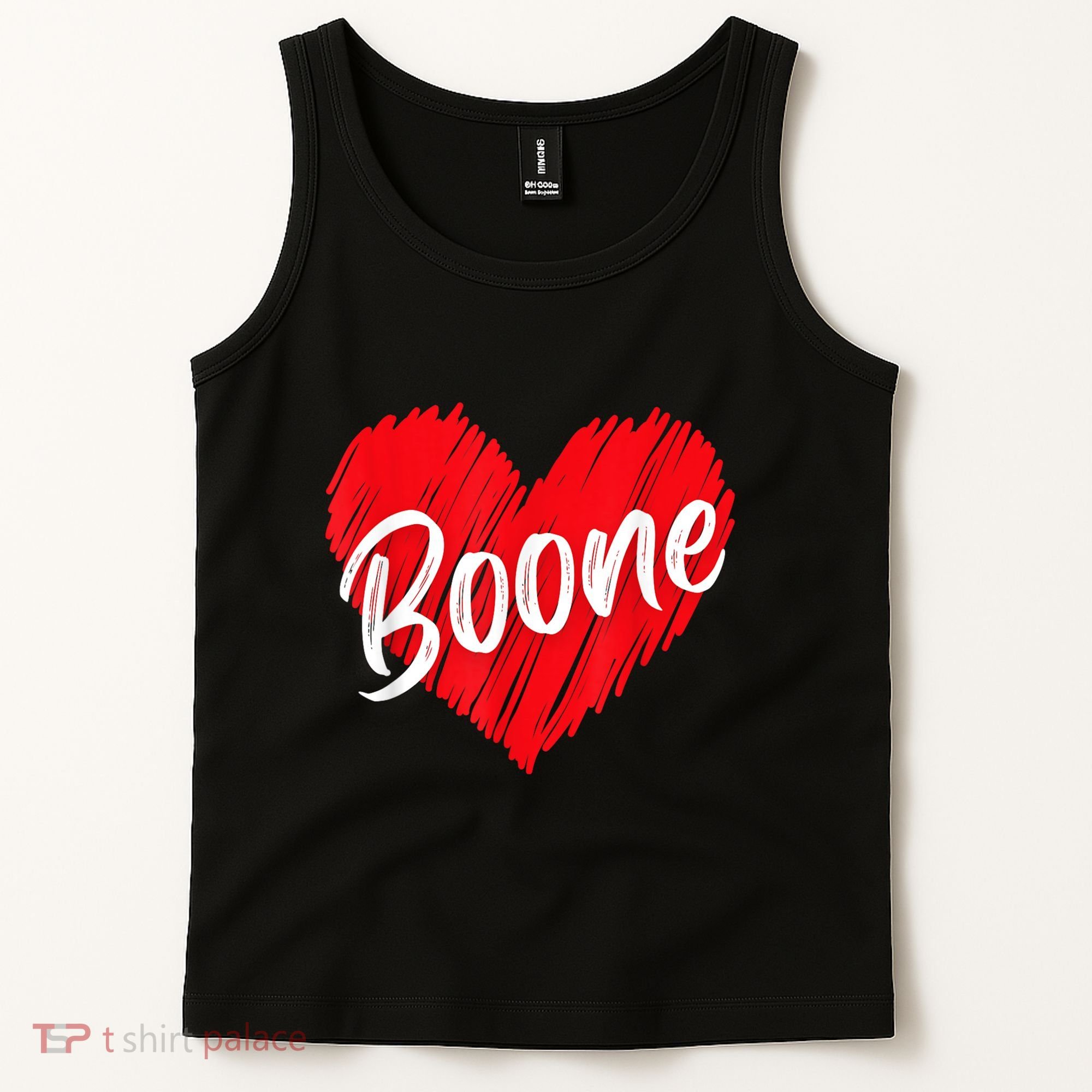 I Love Boone Heart Personalized Name Boone Tank Top