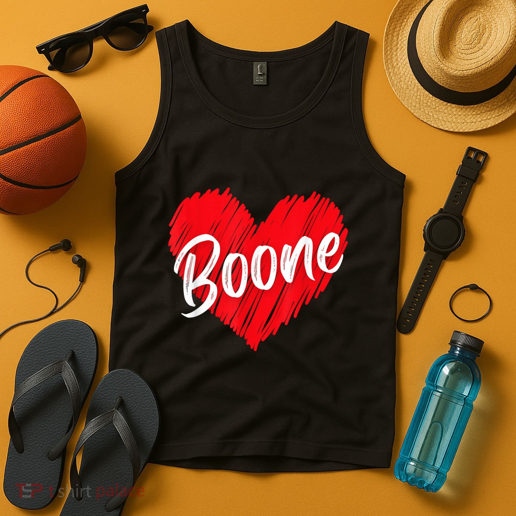 I Love Boone Heart Personalized Name Boone Tank Top