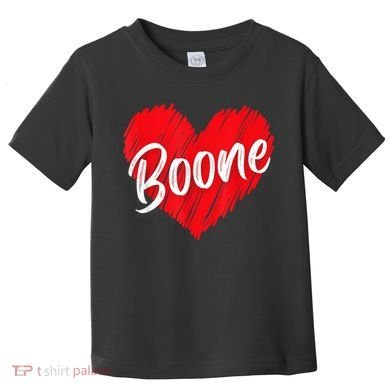 I Love Boone Heart Personalized Name Boone Toddler T-Shirt